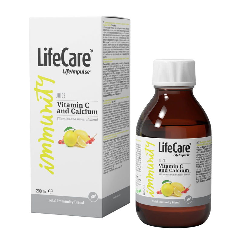 Supliment lichid cu vitamina C și Calciu, pentru sistemul imunitar